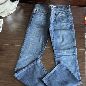 Joe's Jeans Medium Blue Straight Jeans with Contrast Stitching
